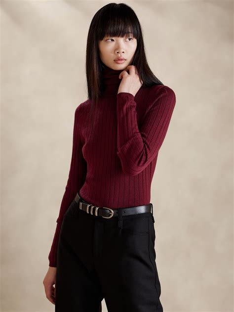 Nezha Merino Turtleneck Sweater Banana Republic Turtle Neck