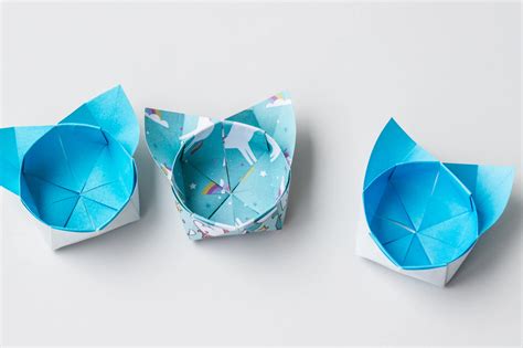 How to Fold an Origami Cat Box - OrigamiOK