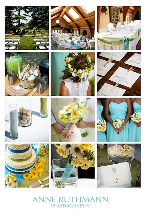 Teal, Green and Yellow Wedding Inspiration - The Sweetest Occasion