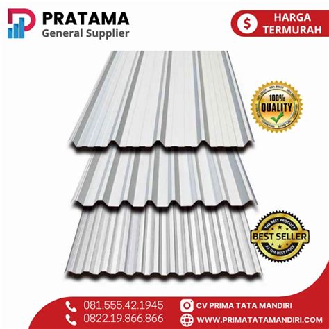 Atap Spandek Galvalum Silver 0 30mm Spandeck Trimdeck Baja Ringan SNI