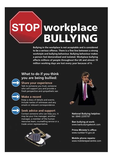 Stop Workplace Bullying Poster For Those Who Work At Numbe Flickr