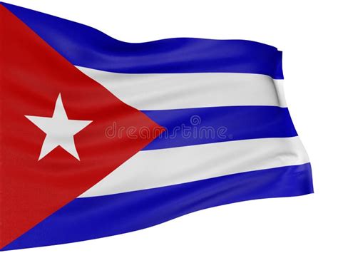 Fuente De Texto De La Bandera Cubana Stock de ilustración Ilustración