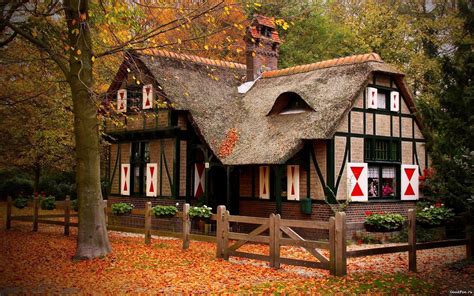 Autumn Cottage Wallpapers - Top Free Autumn Cottage Backgrounds ...