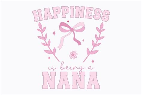 Coquette Mothers Day Nana Svg Png Pink Graphic By Svg Box Creative