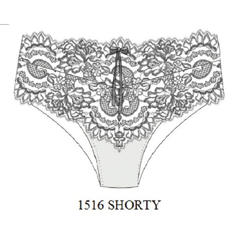 Ambra Lingerie Slips Grace Shorty Wit Italian Design Fashion