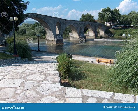 Bridge Old of Arta City Greece in Summer Season Stock Image - Image of ...