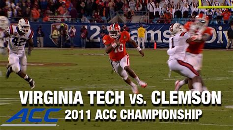 Virginia Tech Vs Clemson Championship Game Acc Football Classic 2011 Youtube