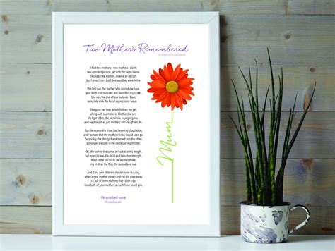 Mum Dementia Print Dementia Poem Mum 2 Mums Remembered Bereavement T Etsy Uk