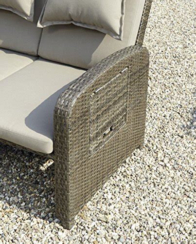 Greemotion Divano Da Giardino Bahia In Rattan Con Isola Divano Letto