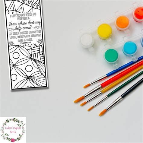 Psalm 121 Coloring Bible Verse Bookmarks ESV Scripture - Etsy