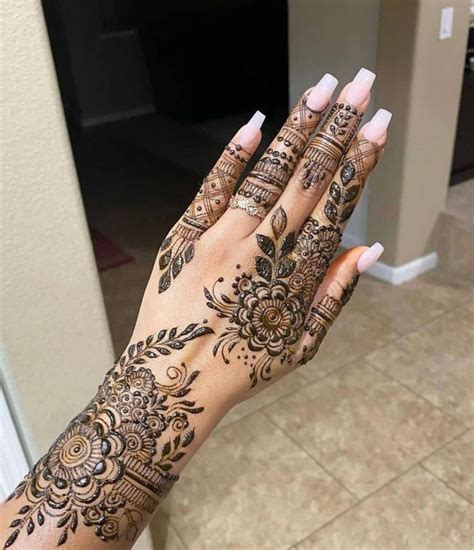 50 Latest Henna Mendhi Designs Zahrah Rose Latest Henna Designs