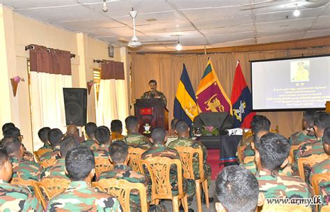 Colonel Commandant Of SLAOC Interacts With His Under Command Troops