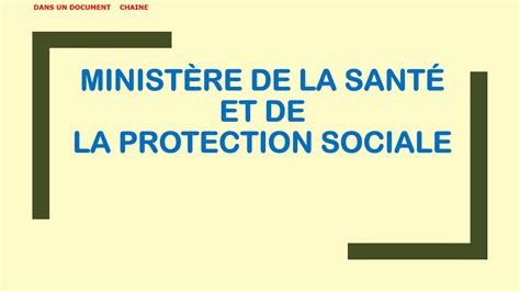 Minist Re De La Sant Et De La Protection Sociale Youtube