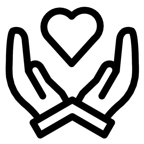 Hands Holding Heart Vector SVG Icon SVG Repo