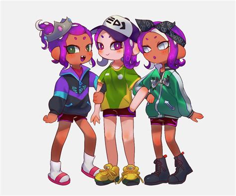 A Commission I Got Of Me And My Two Best Friends In Splatoon We Are