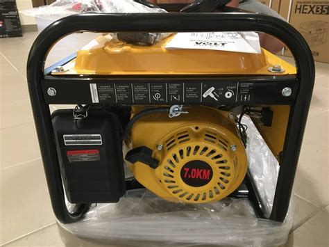 Бензиновий генератор на колесах 3500 Вт з ручним запуском Volt Polska ...