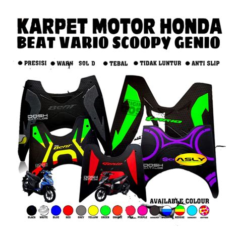 Jual Asly Karpet Motor Beat Vario Scoopy Genio Shopee Indonesia