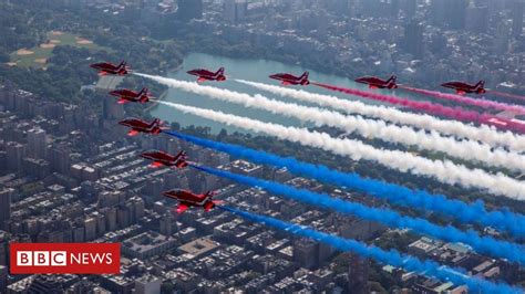 Red Arrows Display Over New York Red Arrow Air Force Images British