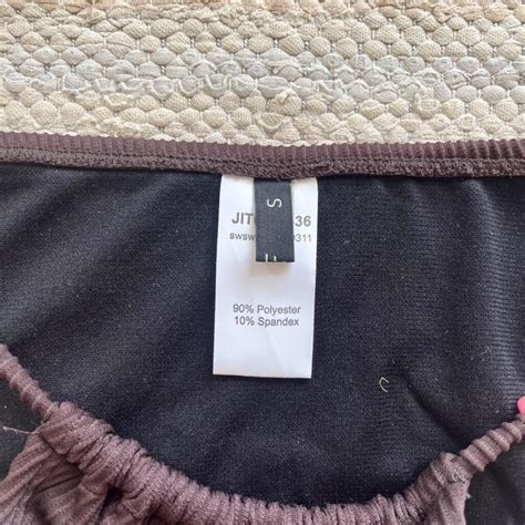 Brown Triangle Bikini With Beads From Shein Brand Depop