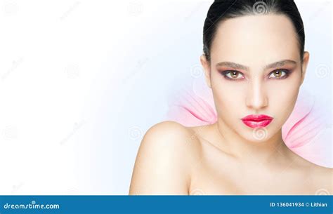 Striking Brunette Beauty Stock Photo Image Of Beauty