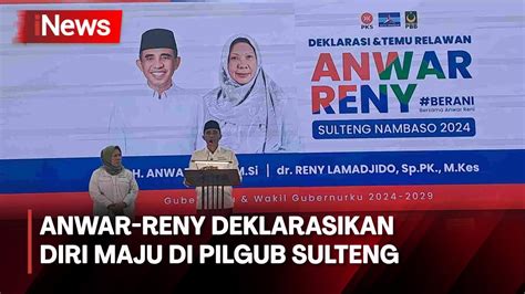 Jelang Pilkada 2024 Anwar Reny Deklarasikan Diri Maju Di Pilgub