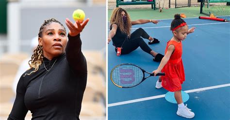 Watch Serena Williams Teach 3-Year-Old Daughter Olympia How To Play Tennis