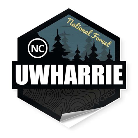 Uwharrie National Forest Sticker Tred Cred