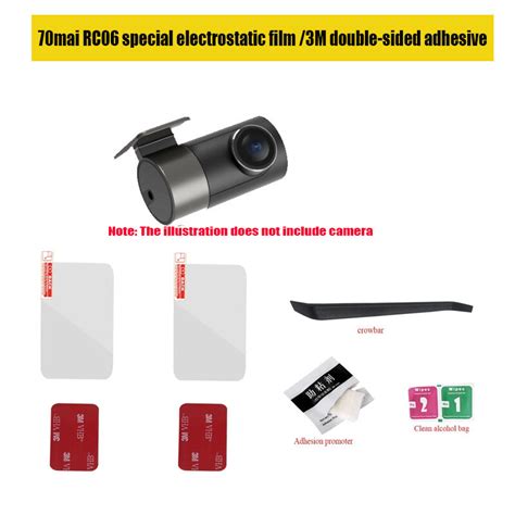 70mai Rear Camera RC06 Sticker For 70mai A500S A800S 4K Dash Cam Rear