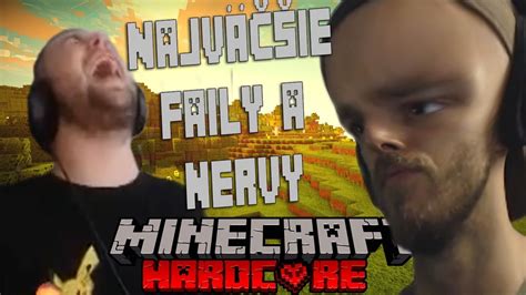 Restt a Redy Najväčšie faily a nervy pri Minecraft Hardcore YouTube