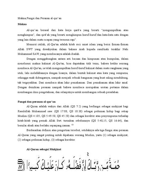 PDF Makna Fungsi Dan Peranan Al Quran DOKUMEN TIPS