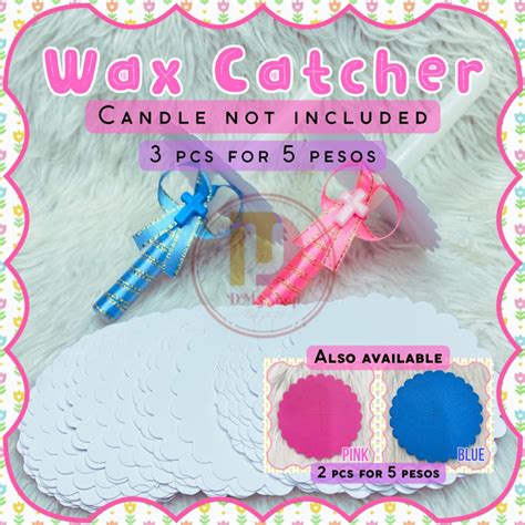 DM3 Shop Wax Catcher For Candles 3pcs Fo 5php CANDLE NOT INCLUDED