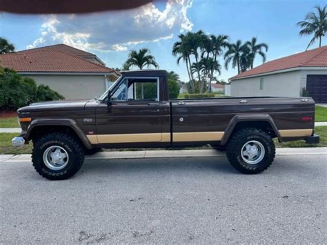 1974 Jeep Gladiator Pickup Brown 4wd Manual Gladiator For Sale