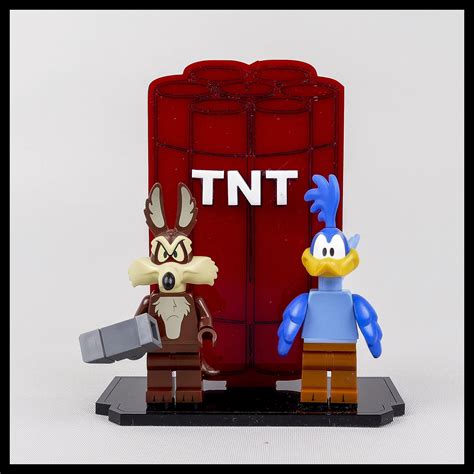 TNT Minifigure Display stand for LEGO Looney Tunes - Laser Frame