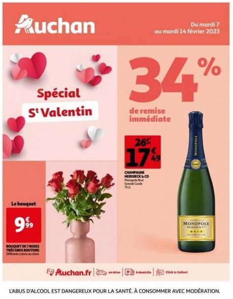 6 semaine week 07 2 2023 14 2 2023 Spécial St Valentin Auchan