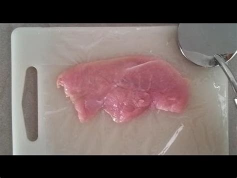 Schnitzel Klopfen Fleisch Weicher Machen Youtube