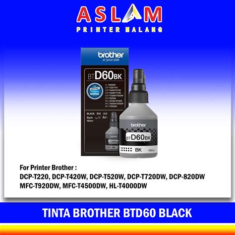 Jual Tinta Brother Bt D D Black Tinta Original Brother