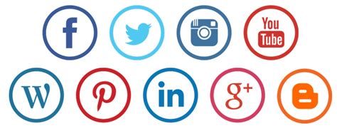 Social Media Icons Circle Png