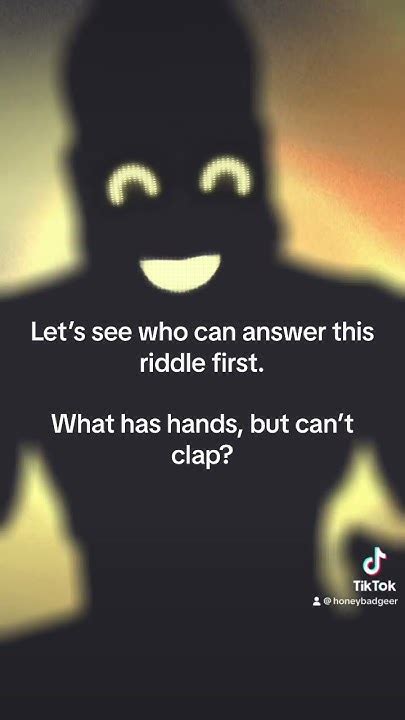 What Has Hands But Cant Clap Youtube