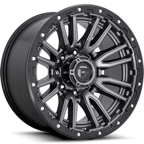 Fuel Rebel 8 20x10 18 Gray Black D68020001847 Custom Offsets