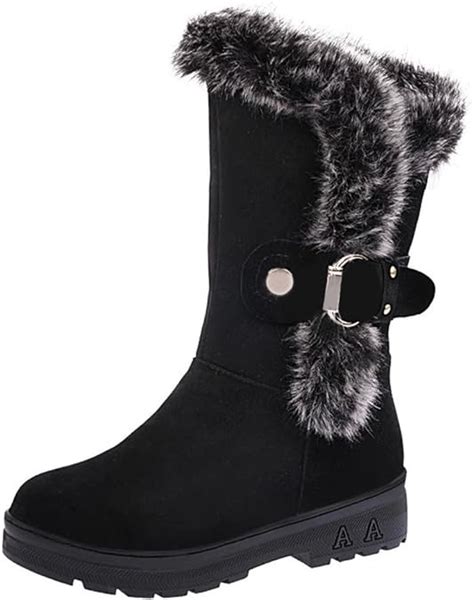 Bottes De Neige Femmes Chaussures Bottes Cuissardes D Hiver Bottes