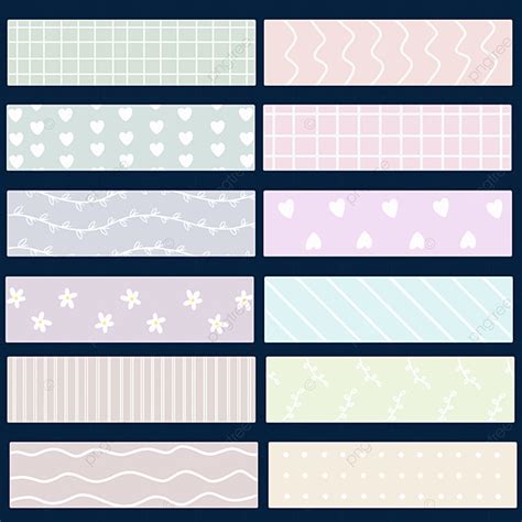 Aesthetic Washi Tape Png Picture Sticker Pack Cute Aesthetic