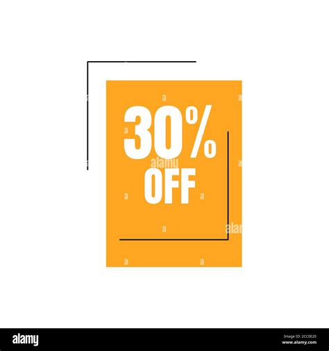 30 Off Sale 30 Percent Discount Marketing Promotional Poster Banner