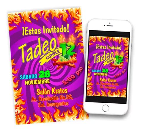 Busca Invitacion Digital Takis Fuego Barcel Cumpleanos Imprimible A La