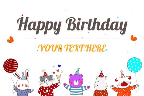 Premium Vector | Happy birthday poster