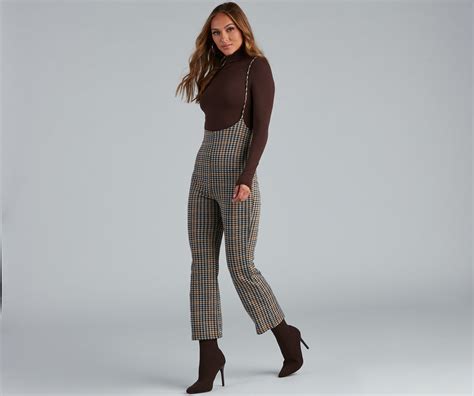 Perfectly Plaid Suspender Pants And Windsor