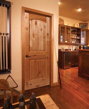 Interior Doors Knotty Alder Doors With An Arch Top Panel Bayer