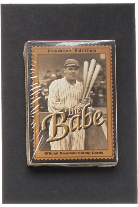 Babe Ruth The Babe Premier Edition Official Baseball Stamp Card Set