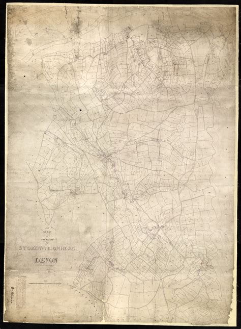 Stokeinteignhead Parish Tithe Map Stokeinteignhead Village