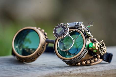 Steampunk Goggles Rave Glasses Victorian Gcg Aviator Cosplay Etsy