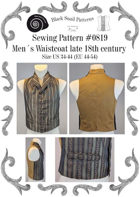 18th Century Mens Clothing Patterns